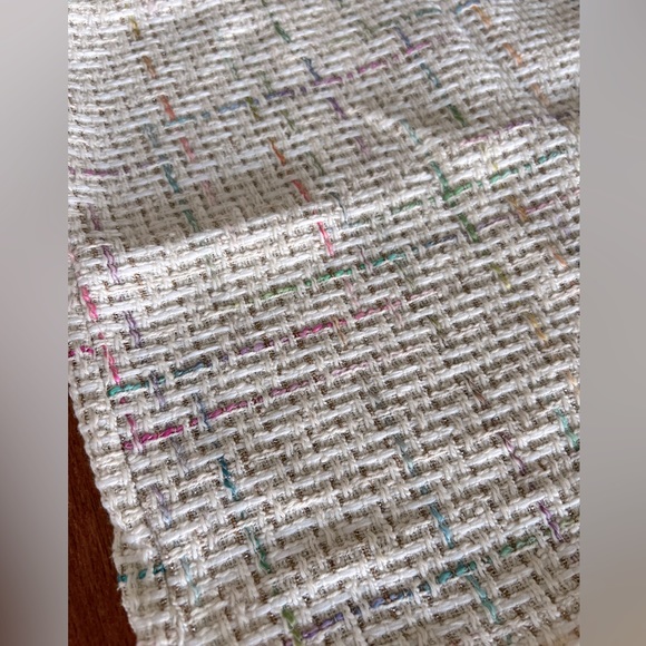 ASOS Petite Exaggerated Sleeve Boucle Blazer & Mini Skirt - Picture 12 of 16